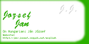 jozsef jan business card